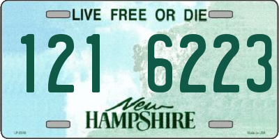 NH license plate 1216223