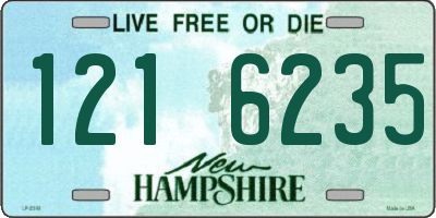 NH license plate 1216235