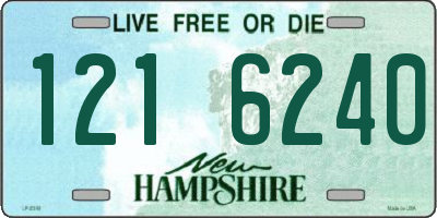 NH license plate 1216240