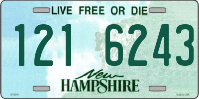 NH license plate 1216243