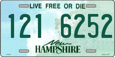 NH license plate 1216252