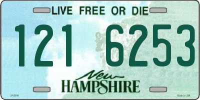 NH license plate 1216253