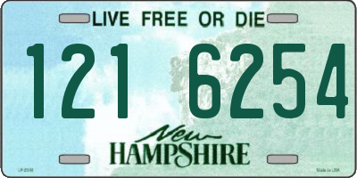 NH license plate 1216254