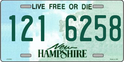 NH license plate 1216258