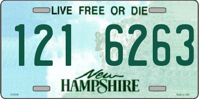 NH license plate 1216263