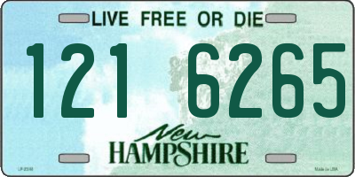 NH license plate 1216265