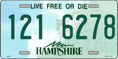 NH license plate 1216278