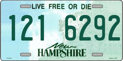 NH license plate 1216292