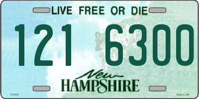 NH license plate 1216300