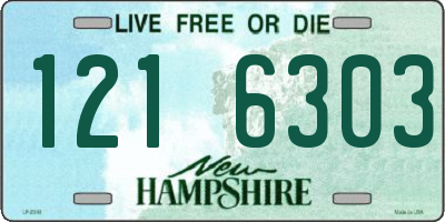 NH license plate 1216303