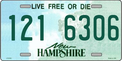 NH license plate 1216306