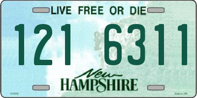 NH license plate 1216311