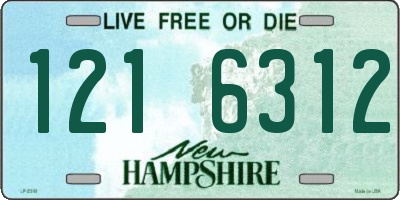 NH license plate 1216312