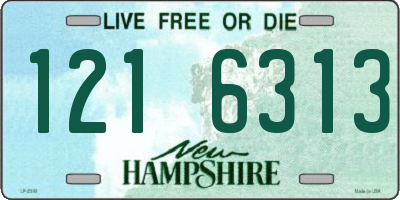 NH license plate 1216313