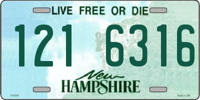 NH license plate 1216316