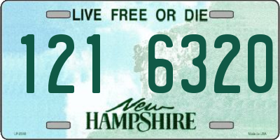 NH license plate 1216320