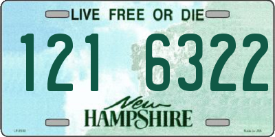 NH license plate 1216322