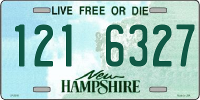NH license plate 1216327