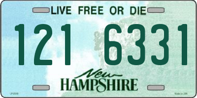 NH license plate 1216331