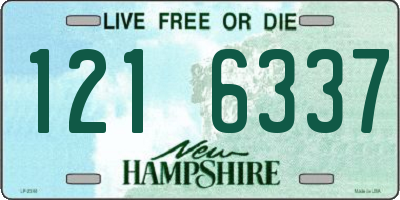 NH license plate 1216337