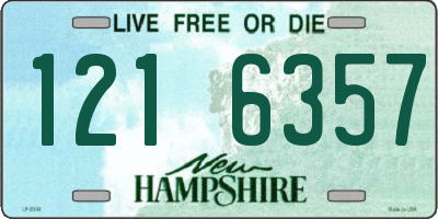 NH license plate 1216357
