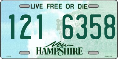 NH license plate 1216358