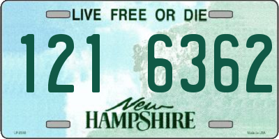 NH license plate 1216362
