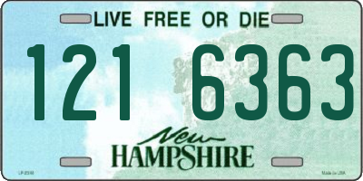 NH license plate 1216363