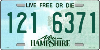 NH license plate 1216371