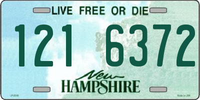 NH license plate 1216372