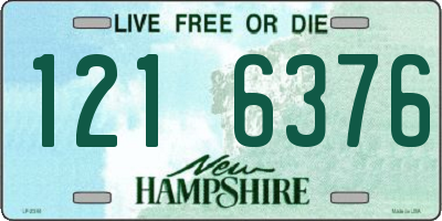 NH license plate 1216376