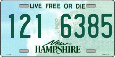 NH license plate 1216385