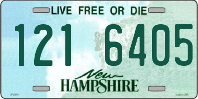 NH license plate 1216405