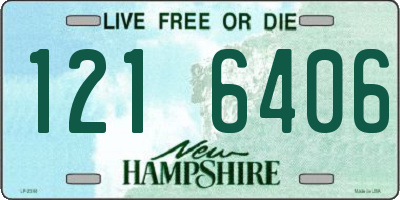 NH license plate 1216406