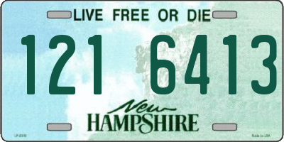 NH license plate 1216413