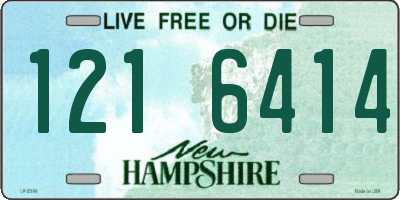 NH license plate 1216414