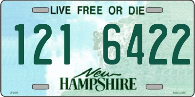 NH license plate 1216422