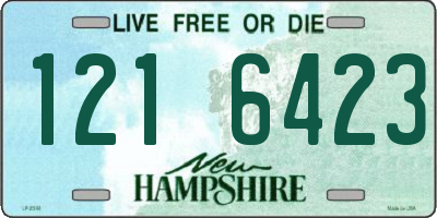 NH license plate 1216423