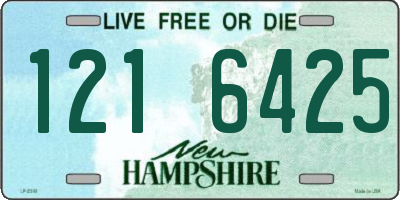 NH license plate 1216425