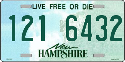 NH license plate 1216432