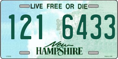 NH license plate 1216433