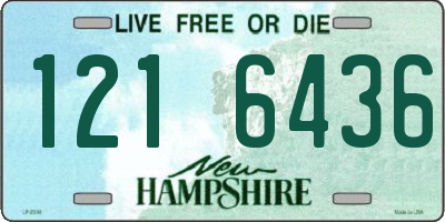 NH license plate 1216436