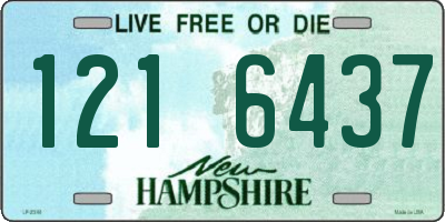 NH license plate 1216437