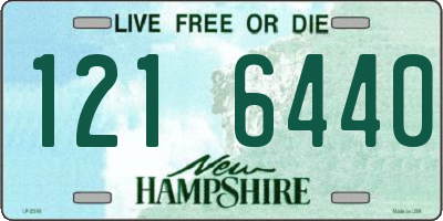 NH license plate 1216440