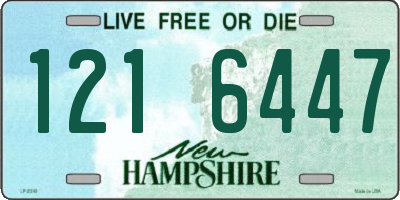 NH license plate 1216447