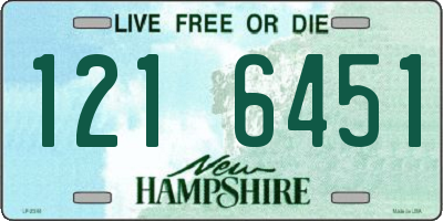 NH license plate 1216451
