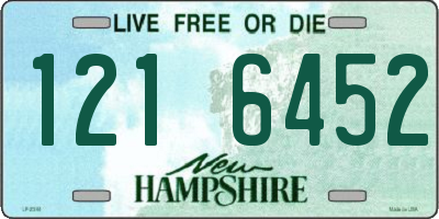NH license plate 1216452