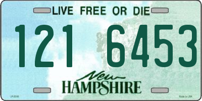 NH license plate 1216453