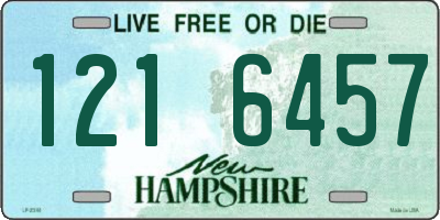 NH license plate 1216457