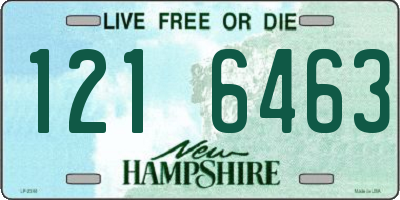 NH license plate 1216463